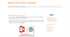 Desktop Screenshot of descargarpowerpoint.com